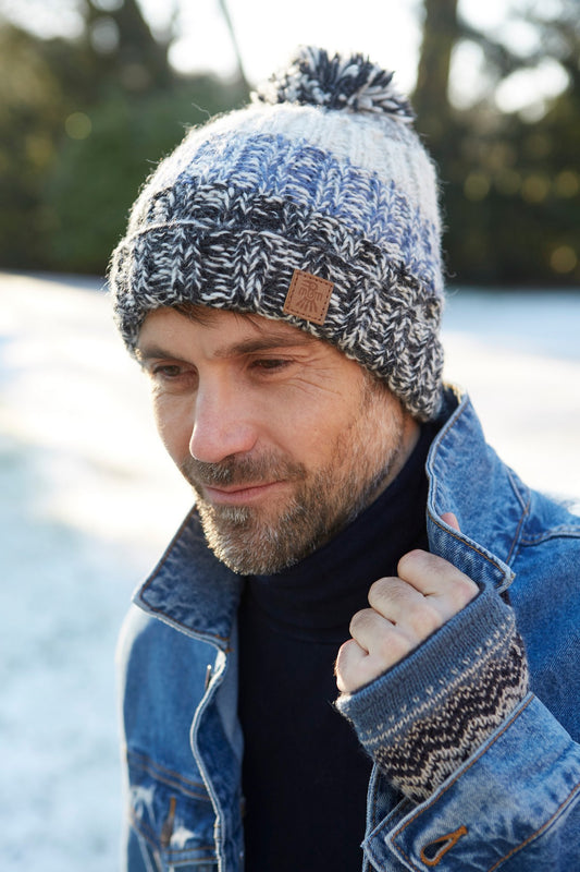 Men’s Bruges Bobble Beanie - Blue